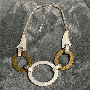 Gold and Silver Statement Necklace